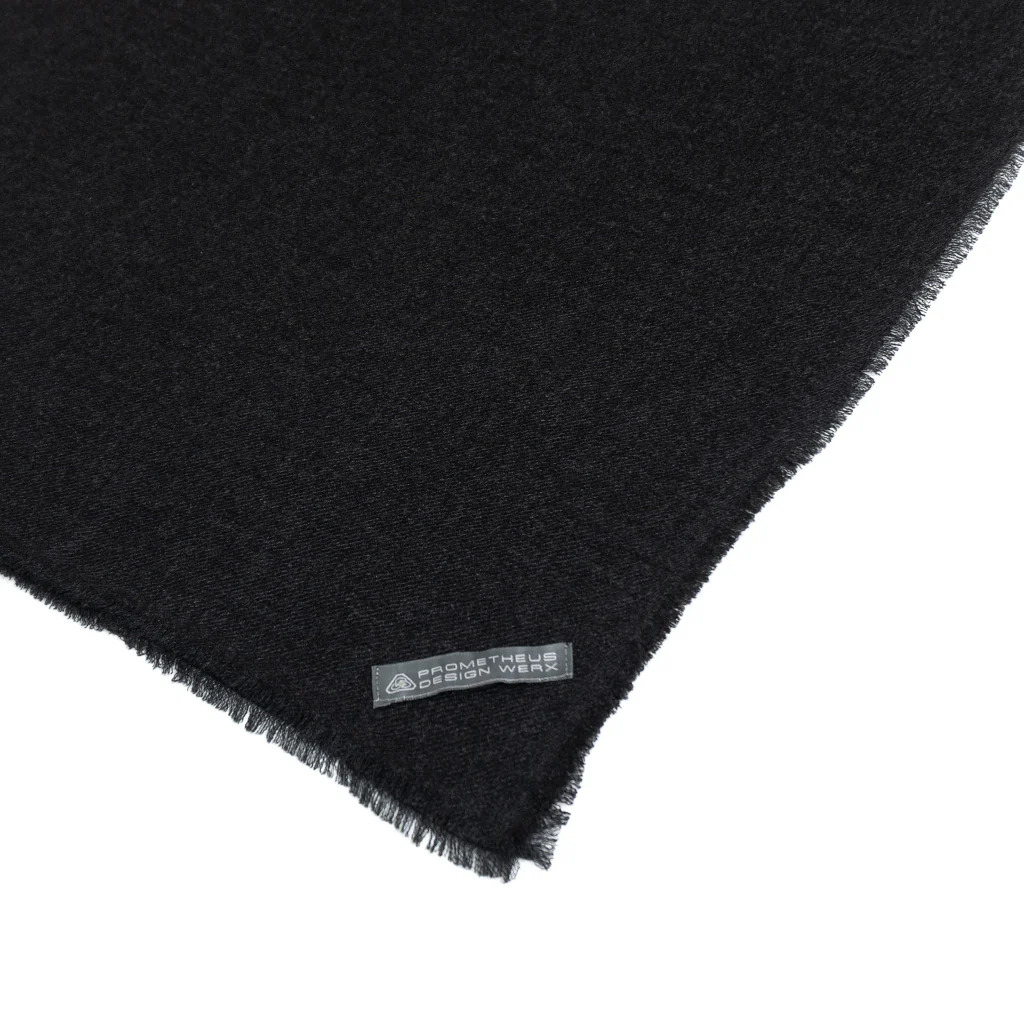 A.G. Cashmere Shemagh - Heather Black - Image 2