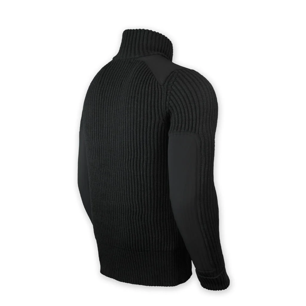 CWO Full Zip Sweater - Heather Black - Image 2
