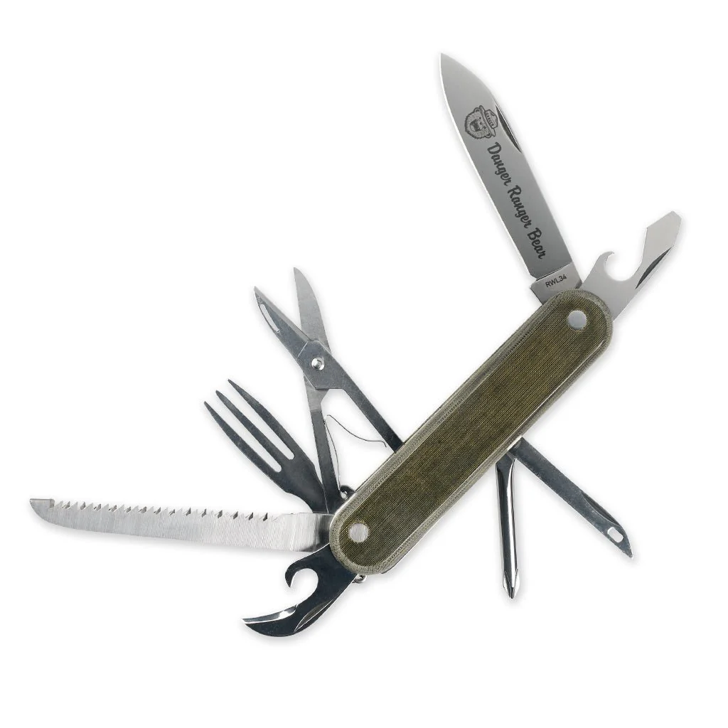 DRB Scout Knife Linen Micarta RL