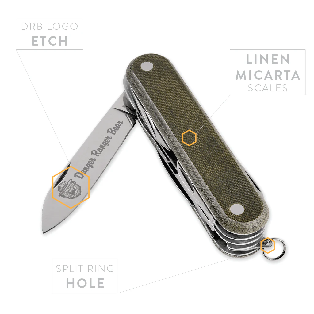 DRB Scout Knife Linen Micarta RL - Image 4
