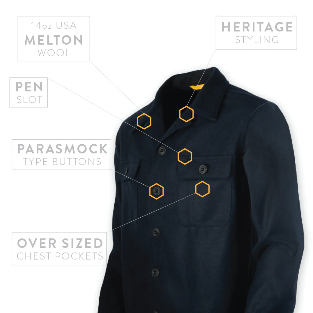 DRB Woodsman Shirt - Navy Blue - Image 4