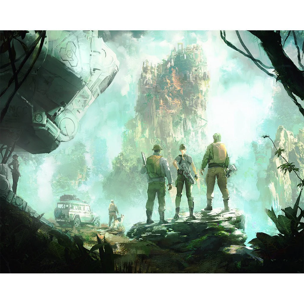 PDW Art Print - Off World Mountain Ruins