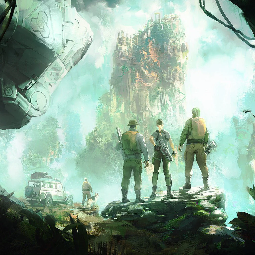 PDW Art Print - Off World Mountain Ruins - Image 2