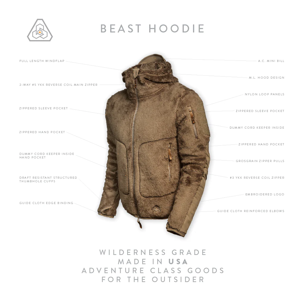 PDW Beast Hoodie - Darker Earth - Image 6