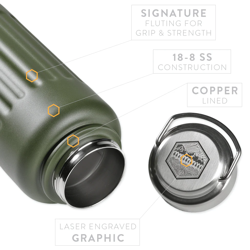 PDW FT Insulated Water Bottle - All Terrain - Image 3
