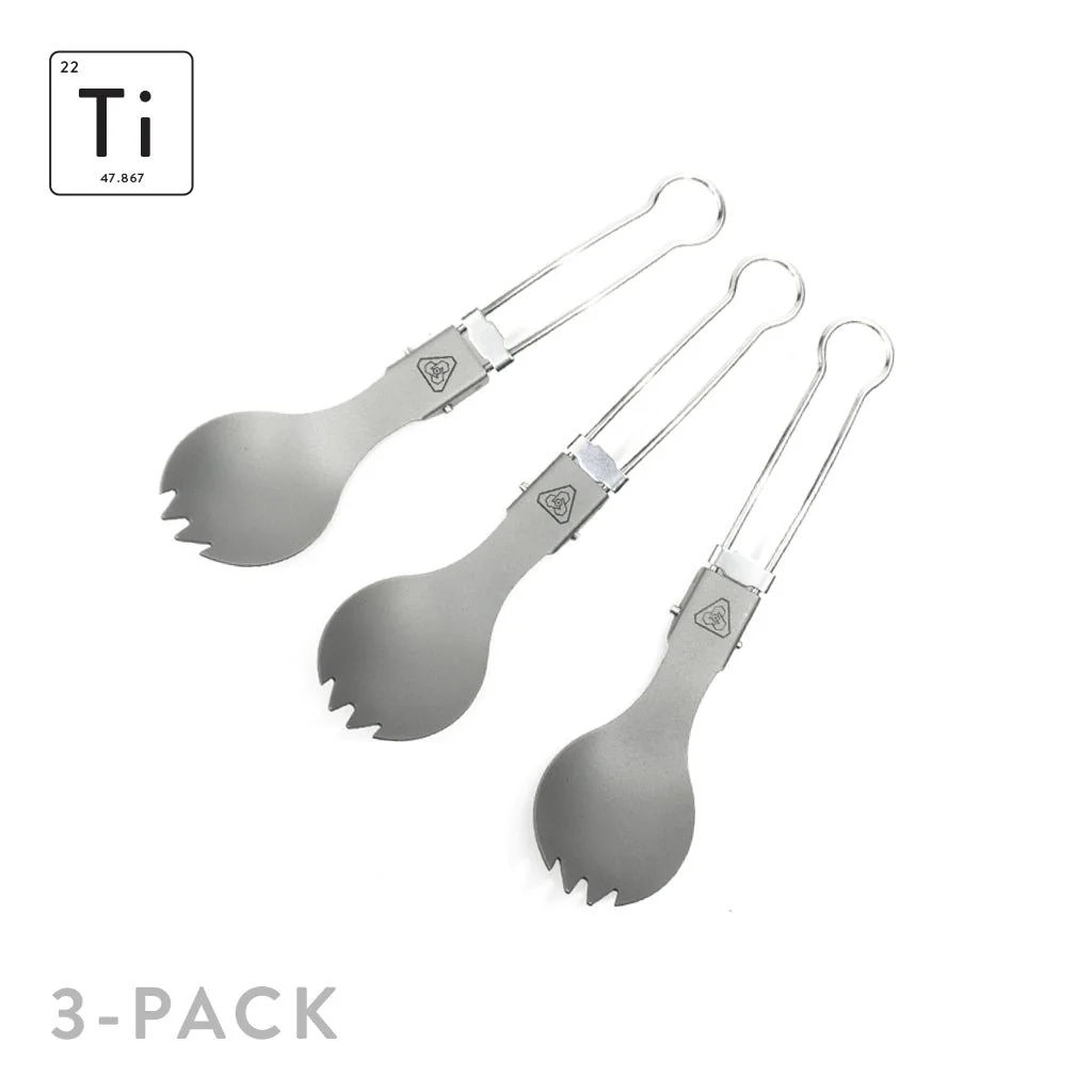 Ti-Line Folding Spork (3 Pack)