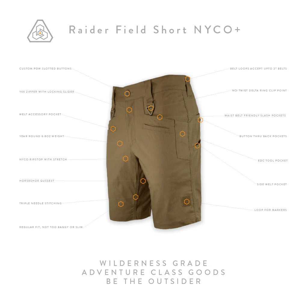 Raider Field Short NYCO+ - All Terrain Brown - Image 3