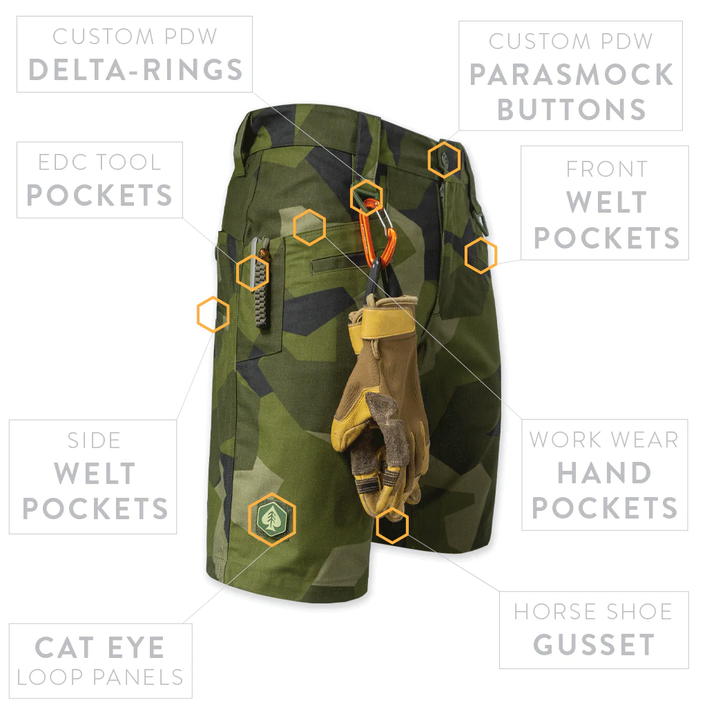 Raider Field Short NYCO - M90 Woodland - Image 3