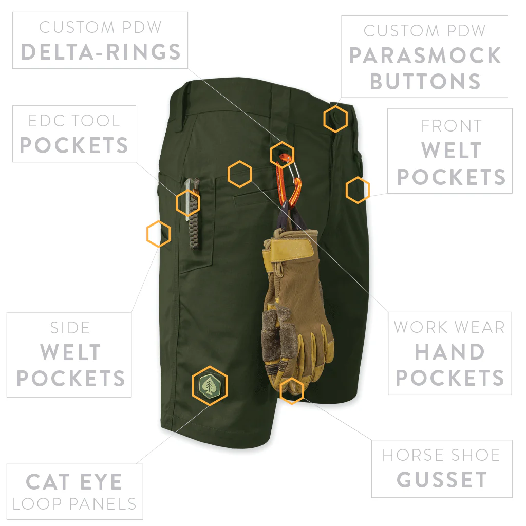 Raider Field Short NYCO - OD Green - Image 3
