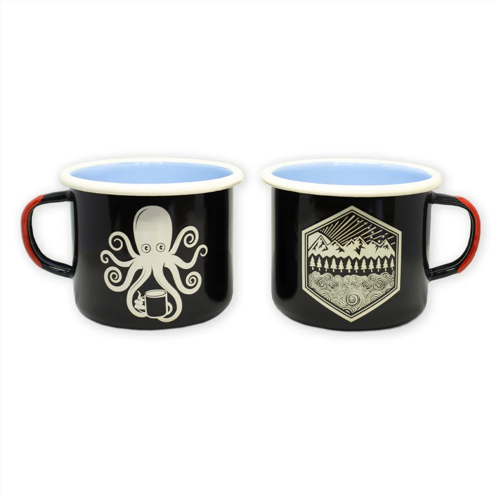 SPD Kraken Koffee + All Terrain Enamelware Mugs