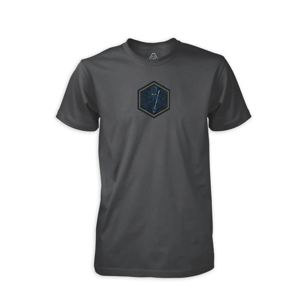 SPD Kraken Trident Deep Blue T-Shirt  - Heavy Metal