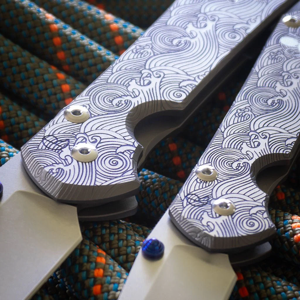 SPD X CRK Sebenza 31 Blue Wave - Large - Image 9